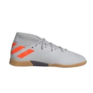 Adidas Size 1 Lace Up Indoor Soccer Cleats Nemiziz 19.3 Shoes Boot Gray Athletic